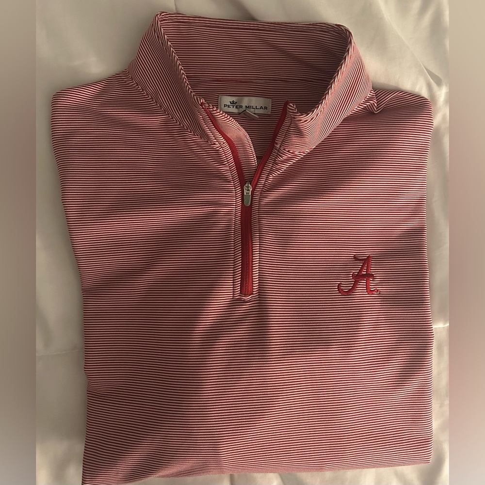 Peter Millar Alabama Striped Quarter-Zip